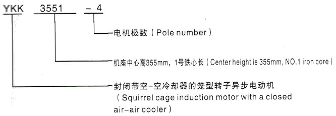 YKK系列(H355-1000)高压YJTFKK5603-6-1120KW三相异步电机西安泰富西玛电机型号说明